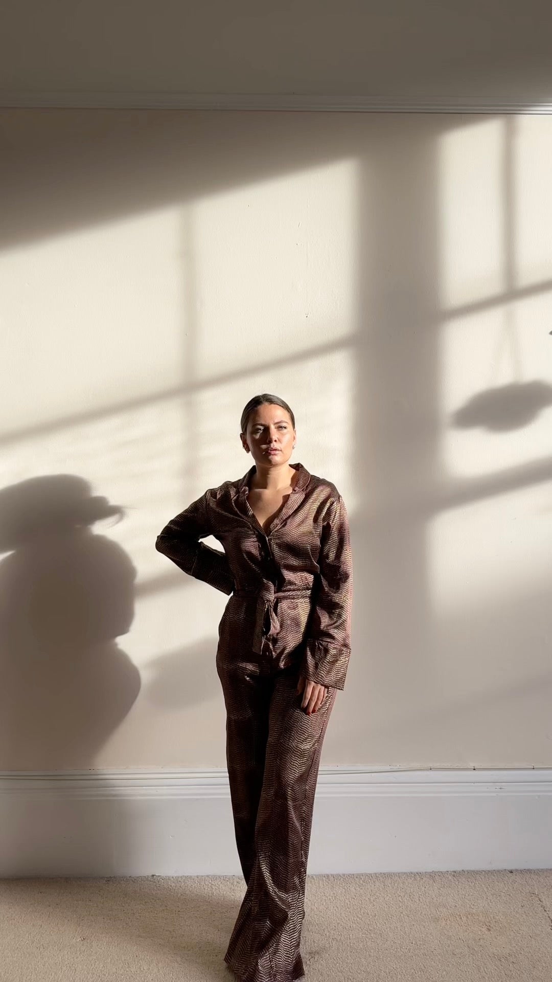 Chocolate Sparkle Print Jumpsuit